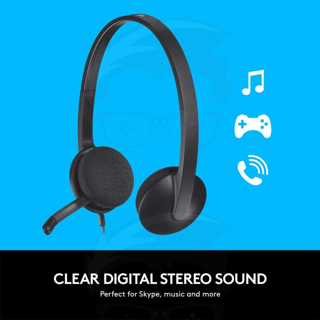 Logitech USB Stereo Headset H340 for Windows & Mac Logitech USB Stereo Headset H340 for Windows & Mac